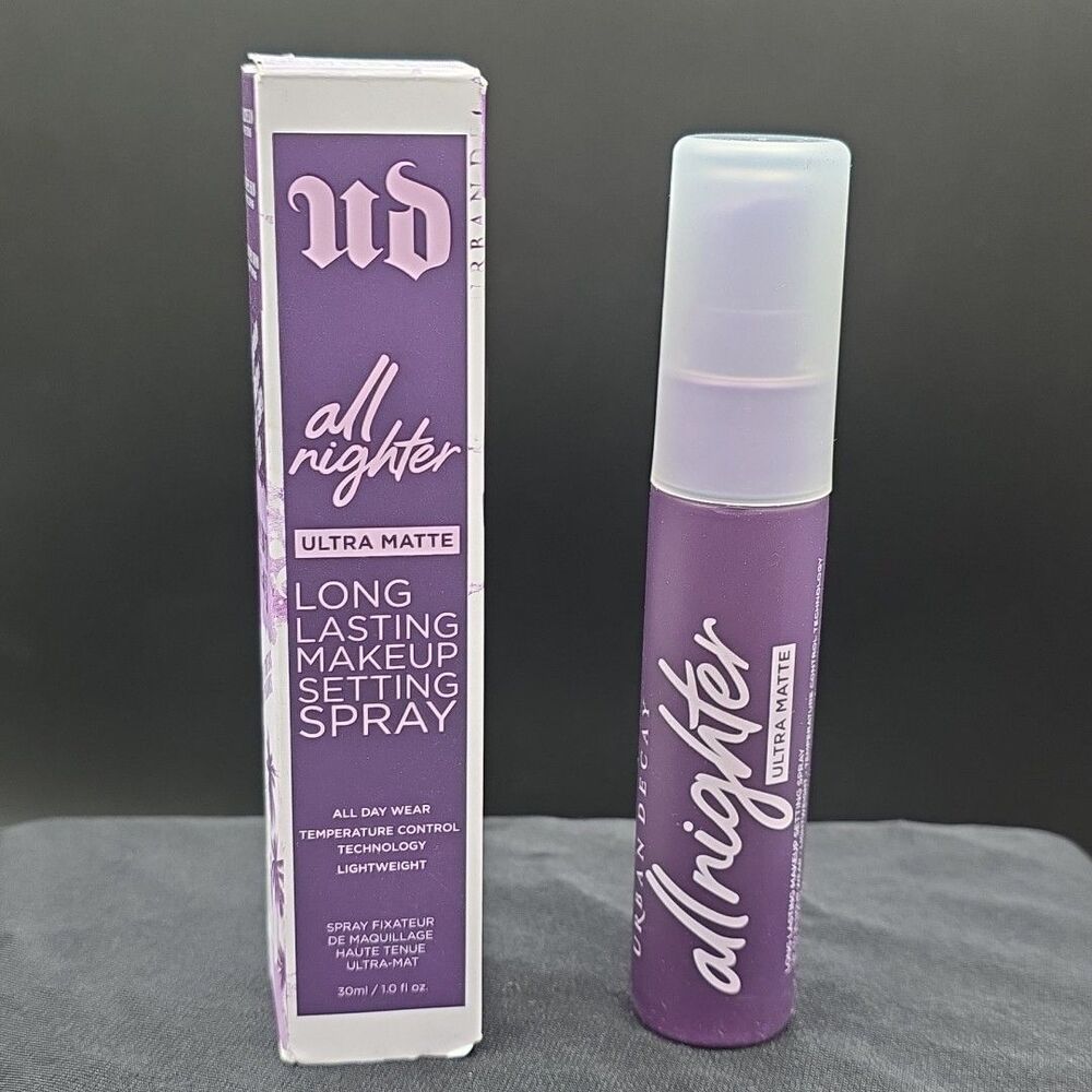 Urban Decay  All Nighter Ultra matte Long lasting makeup Setting Spray 1 oz NEW